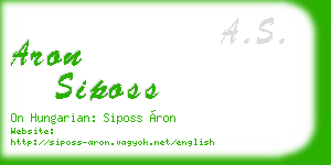 aron siposs business card